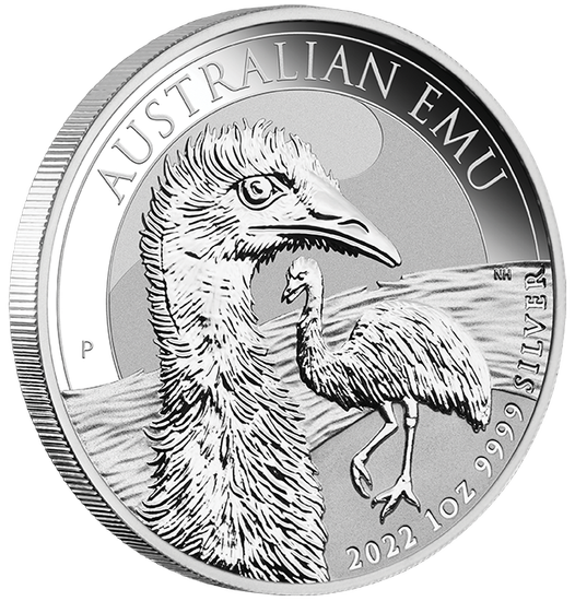Australijski Emu 1 uncja Srebra 2022 MS 70 NGC First Day of Issue