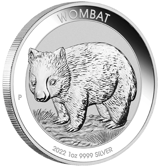 Australijski Wombat 1 uncja Srebra 2022