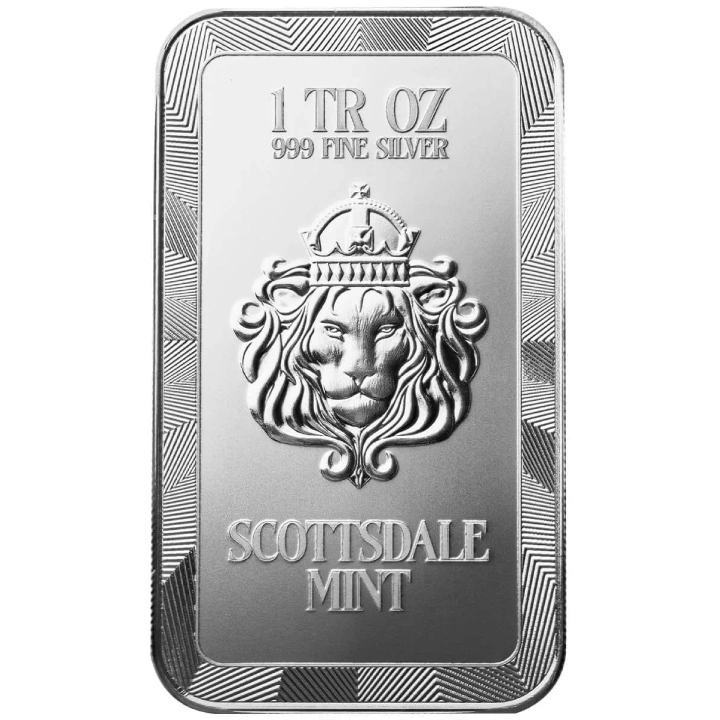 Sztabka Scottsdale Mint - Dragon "Kuángyǐng" kolorowany 1 uncja Srebra 2025