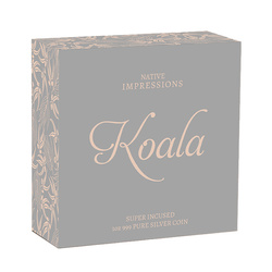 Niue: Native Impressions - Koala pozłacana 1 uncja Srebra 2025 Prooflike Super Incused 