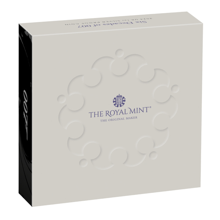 Six Decades of 007 1 uncja Srebra 2024 Proof