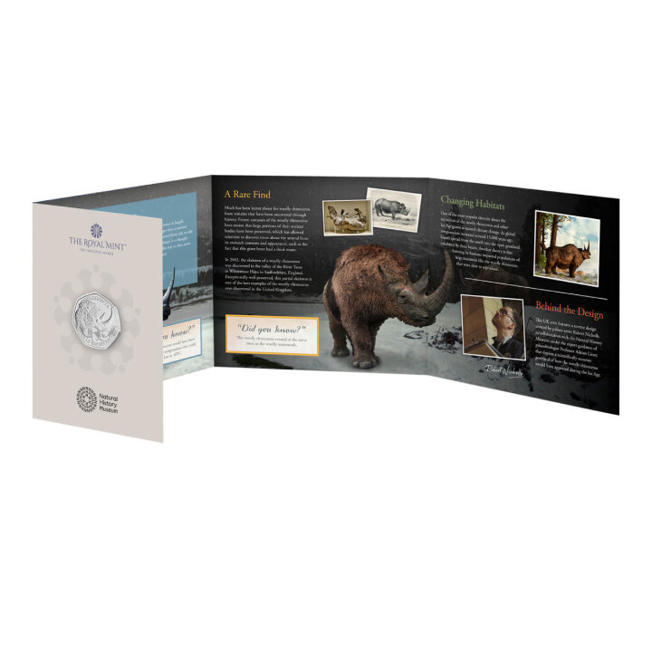 Ice Age Giants - Woolly Rhinoceros 50p Miedzionikiel 2024