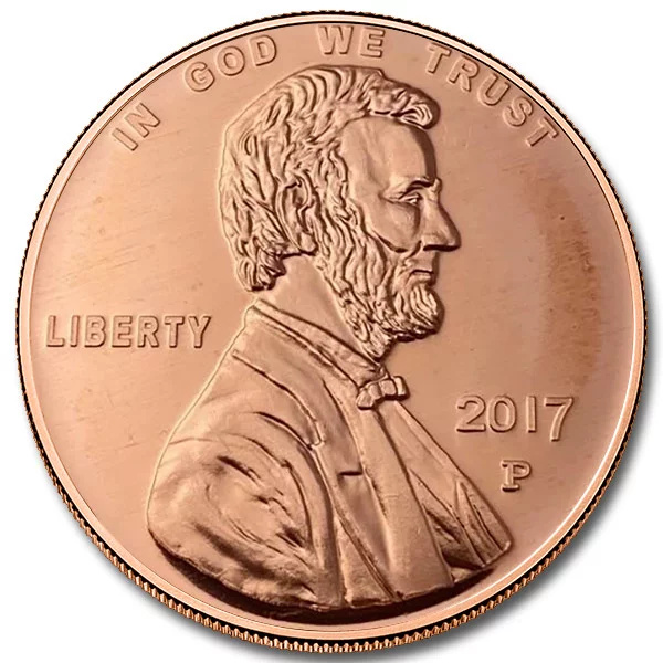 Lincoln Wheat Penny 1 uncja Miedzi