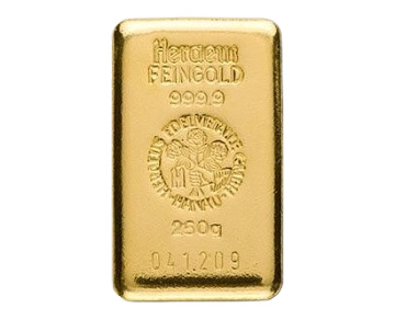 Sztabka Złota 250 gramów 