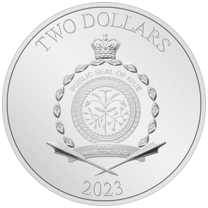 Niue: DC Villains - The Riddler kolorowany 1 uncja Srebra 2023 Proof