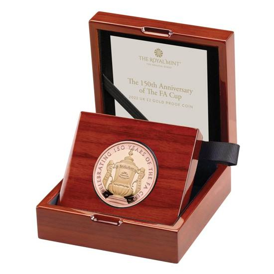 The 150th Anniversary of the FA Cup Złoto £2 2022 Proof