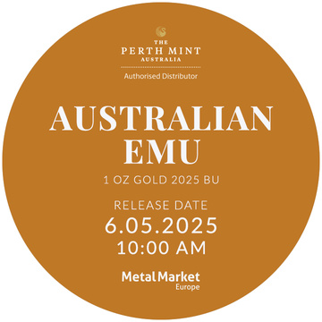 Australijski Emu 1 uncja Złota 2025