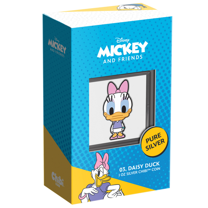 Niue: Disney - Daisy Chibi Coin kolorowany 1 uncja Srebra 2021 Proof