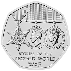 Stories of The Second World War 50p Miedzionikiel 2025