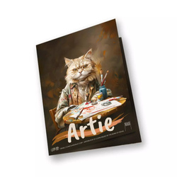 Sztabka The Holy Land Mint - Human Cats - Artie kolorowana 1 uncja Srebra 2025 