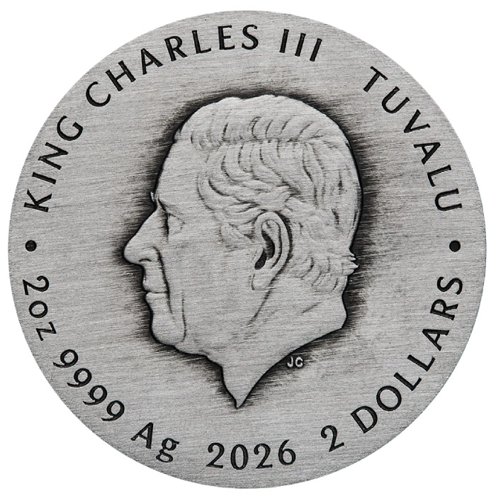 Stranger Things - Villains kolorowany 2 uncje Srebra 2026 Antiqued Coin 