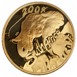 Natura: Elephant 1 uncja Złota 2008 Proof