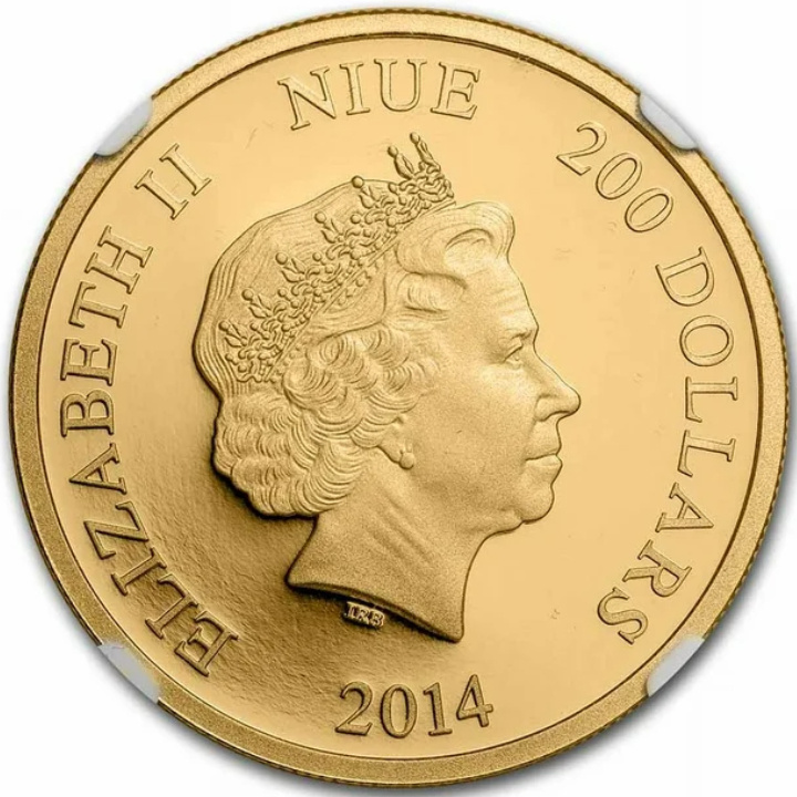 Niue: Disney - Minnie Mouse 1 uncja Złota 2014 Proof NGC PF70 Ultra Cameo