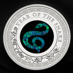 Perth Mint: Lunar III - Rok Węża 1 uncja Srebra 2025 Proof Opal