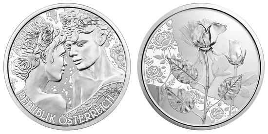 Rose 10 Euro Srebro 2021
