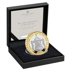 The 150th Anniversary of the FA Cup Srebro £2 2022 Proof Piedfort Coin