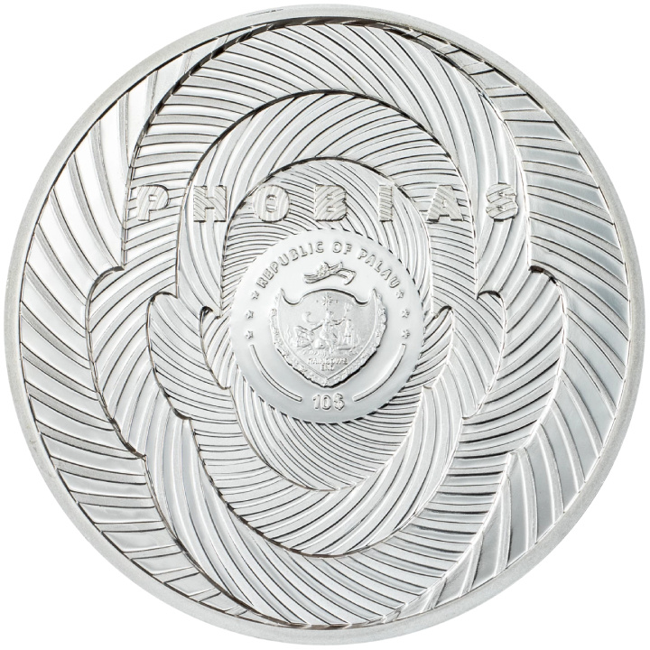 Palau: Phobias - Thalassophobia kolorowany 2 uncje Srebra 2024 Proof