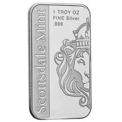 Sztabka Scottsdale Mint - Flaga Włoch kolorowana 1 uncja Srebra 