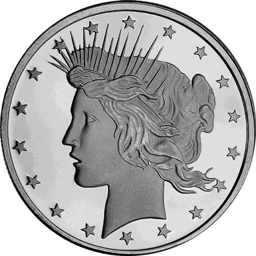 Dolar Wolności 1 uncja Srebra Round
