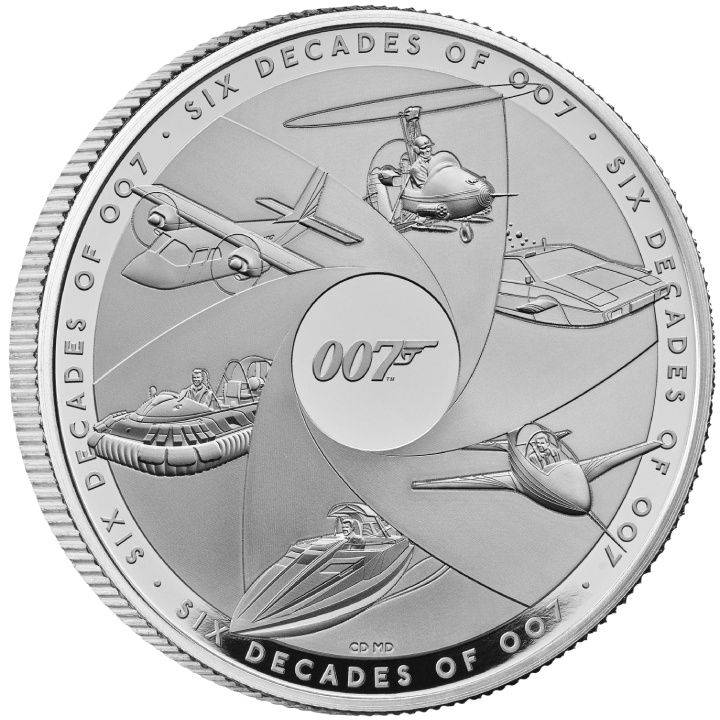 Six Decades of 007 1 uncja Srebra 2024 Proof