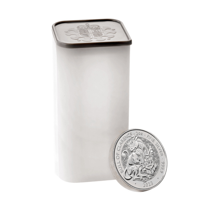 The Royal Tudor Beasts: The Bull of Clarence 2 uncje Srebra 2023