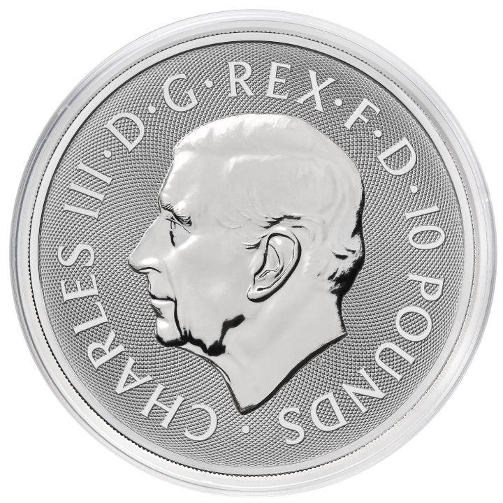 The Royal Tudor Beasts: The Greyhound of Richmond 10 uncji Srebra 2025