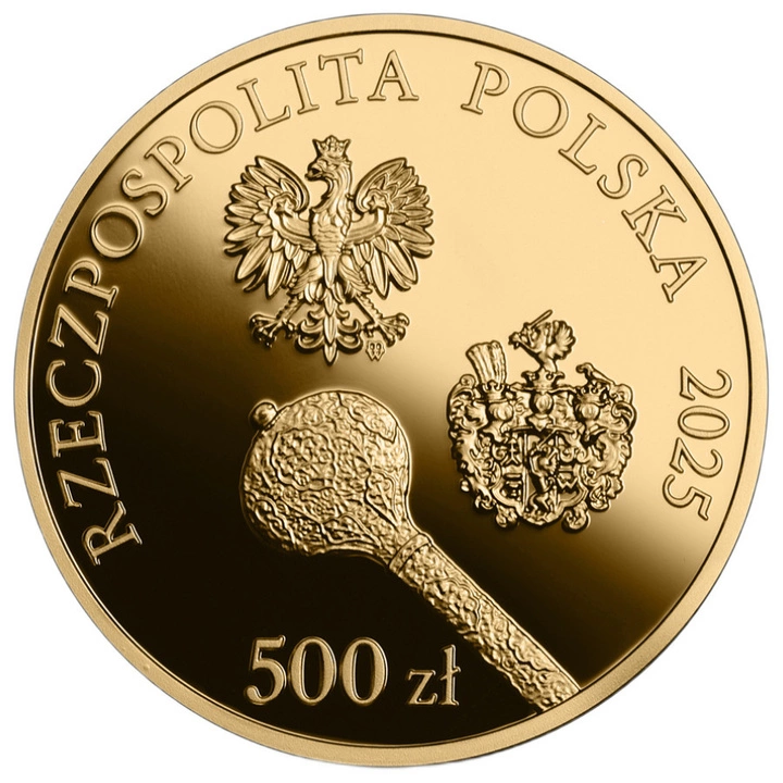 Hetmani Rzeczypospolitej -  Jan Karol Chodkiewicz 500 zł Złoto 2025 Proof Folder Emisyjny