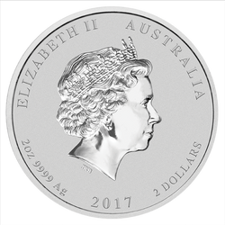 Lunar II: Rok Koguta 2 uncje Srebra 2017