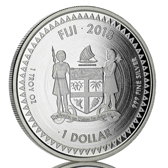 Fiji: Pacific Dollar 1 uncja Srebra 2018