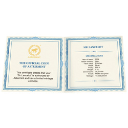 Niue: Camelot - Sir Lancelot 1 uncja Srebra 2024 Matte