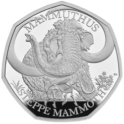 Tales of the Earth - Steppe Mammoth 50p Srebro 2024 Proof