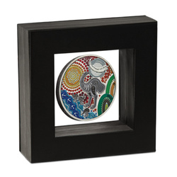 Emu Utingat kolorowany 2 uncje Srebra 2025 Antiqued Coin