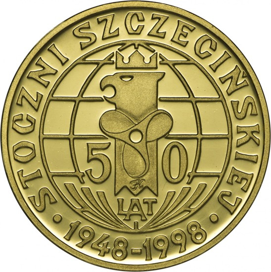 50 lat Stoczni Szczecińskiej 1 uncja Złota 1998