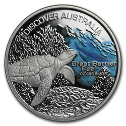 Discover Australia: Wielka Rafa Koralowa 1 uncja Srebra 2006 Proof