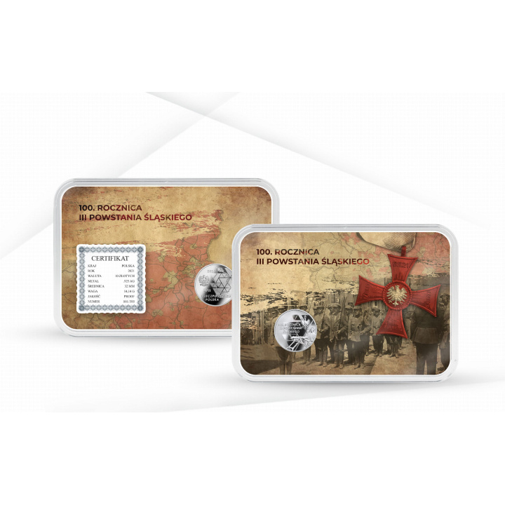 Moneta 10 zł 100. rocznica III Powstania Śląskiego 10 zł Srebro 2021 Proof