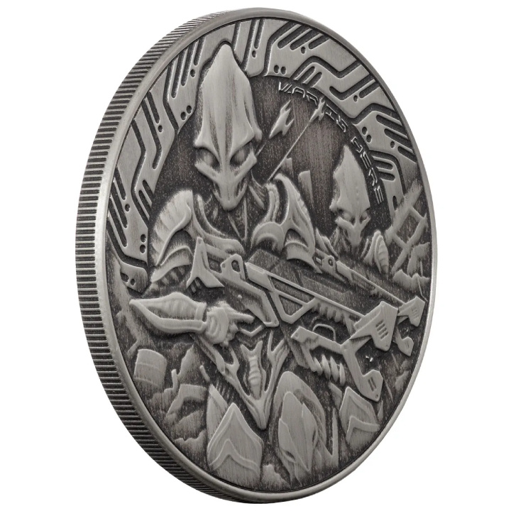 Samoa: Alien 1 uncja Srebra 2024 Antiqued Coin