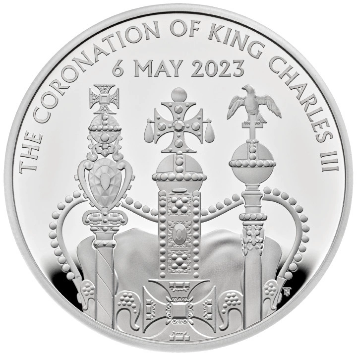 The Coronation of His Majesty King Charles III £5 Srebro 2023 Proof 