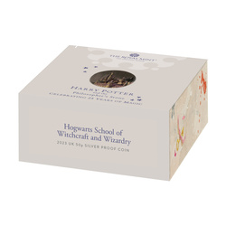 Harry Potter: Hogwarts School of Witchcraft and Wizardry kolorowany 50p Srebro 2023 Proof 