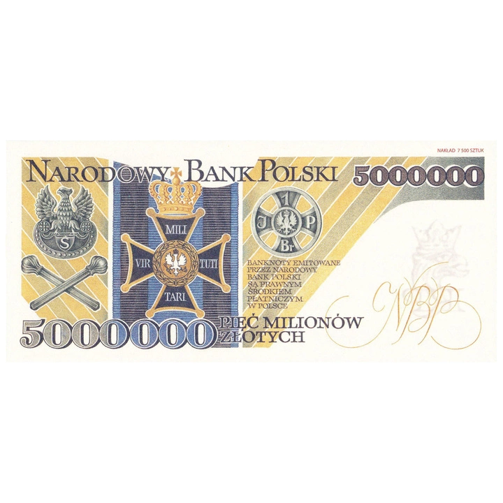 Replika Banknotu NBP Józef Piłsudski 1995 UNC