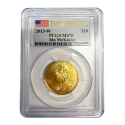 USA: First Spouse - Ida McKinley 1/2 uncji Złota 2013 First Strike 