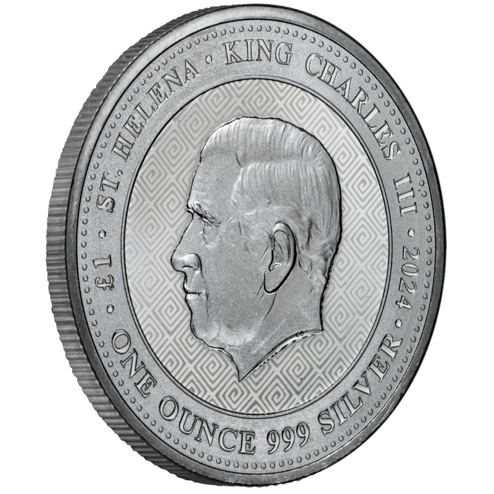 St. Helena: Ateńska Sowa 1 uncja Srebra 2024