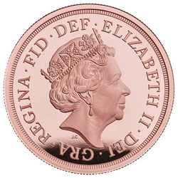 Wielka Brytania: 5 Złotych Suwerenów Elżbieta II 2022 Proof