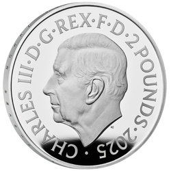 The Royal Tudor Beasts: The Greyhound of Richmond 1 uncja Srebra 2025 Proof