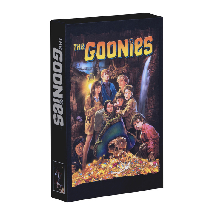Samoa: The Goonies VHS Tape kolorowany 2 uncje Srebra 2025 Antiqued Shaped Coin