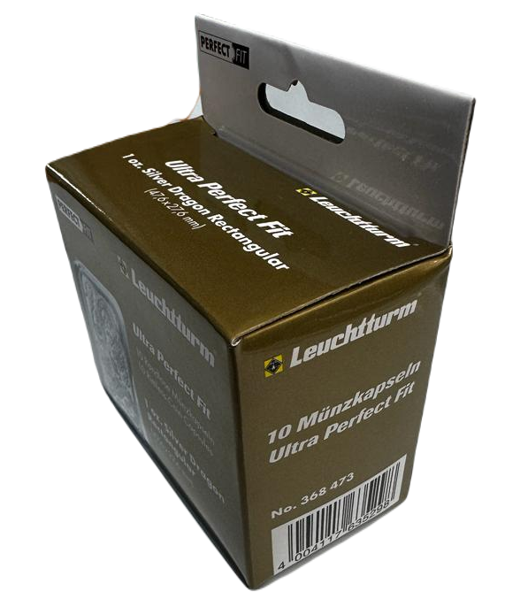 Leuchtturm - Plastikowy kapsel Sztabko Moneta Dragon Ultra Perfect Fit 10 sztuk