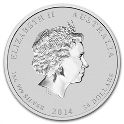 Lunar II: Rok Konia 1000 gram Srebra 2014