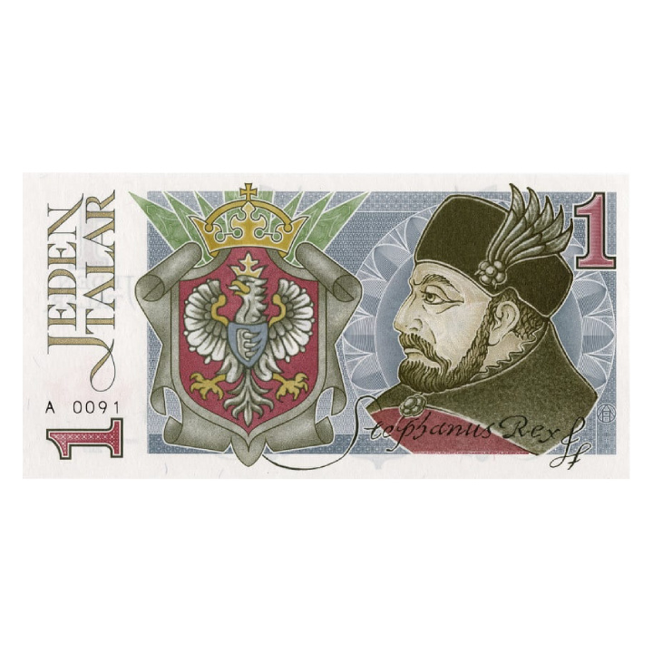 1 Talar Stefan Batory Projekt studyjny banknotu 2023 druk PWPW