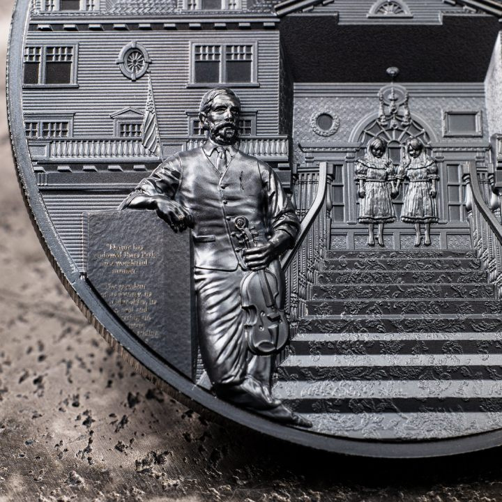 Cook Islands: Most Haunted Places - The Stanley 2 uncje Srebra 2023 Black Proof Ultra High Relief