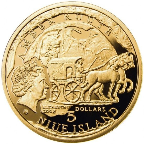 Zestaw 8 monet "Szlak Bursztynowy"