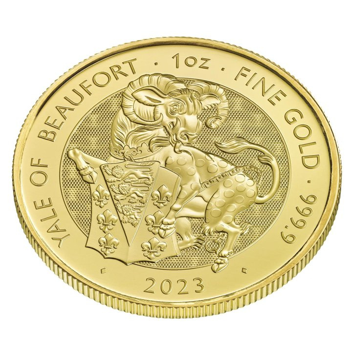 The Royal Tudor Beasts: The Yale Of Beaufort 1 uncja Złota 2023